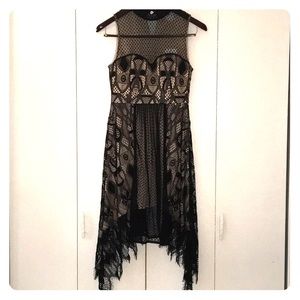 Asym Hem Lace Dress